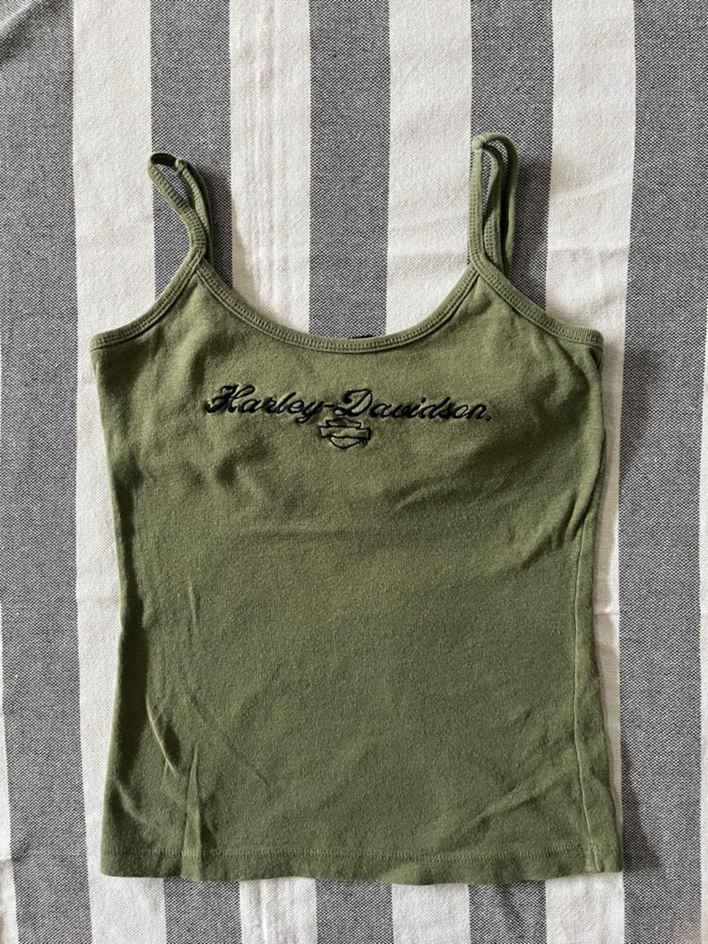 Harley Davidson strappy tank, size Medium/Small